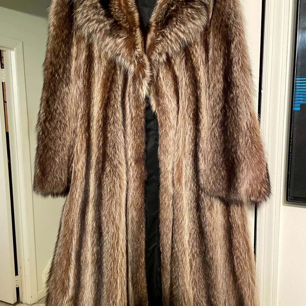 *REAL* RACCOON FUR COAT
